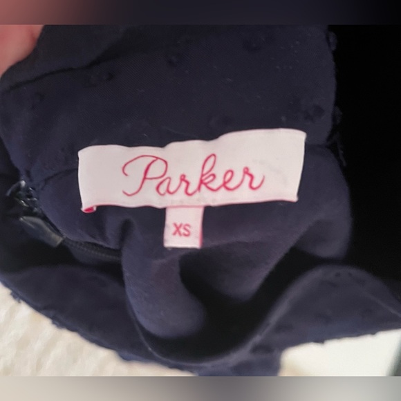 Parker Keyhole Swiss Dot Peplum Halter Top - Picture 2 of 7